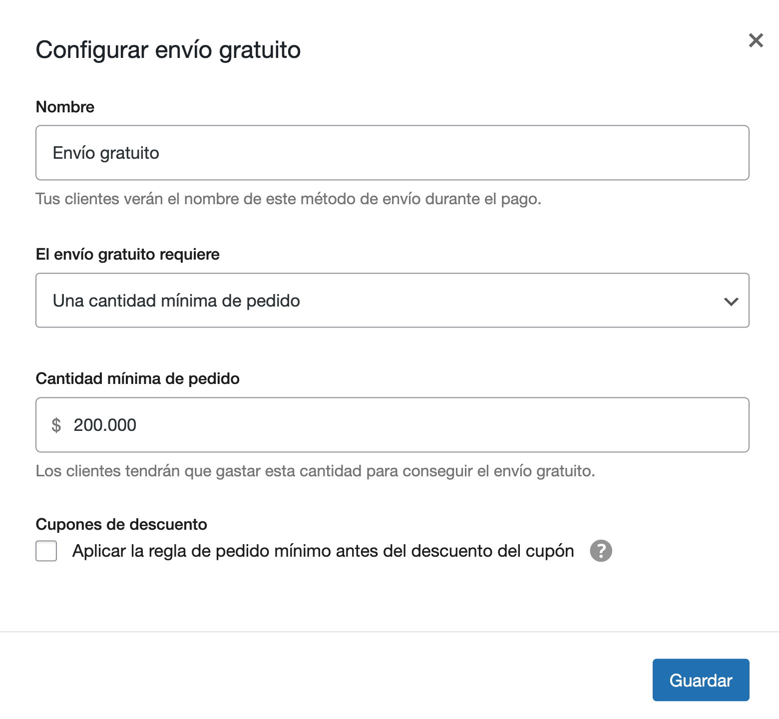 Calculo Envio Gratuito