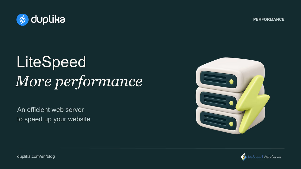 LiteSpeed. An efficient web server to speed up your website.