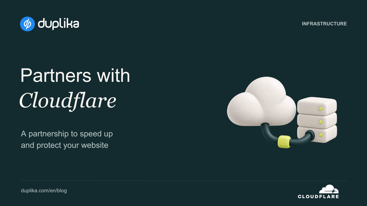 Partners with Cloudflare. A partnership to speed up and protect your website.