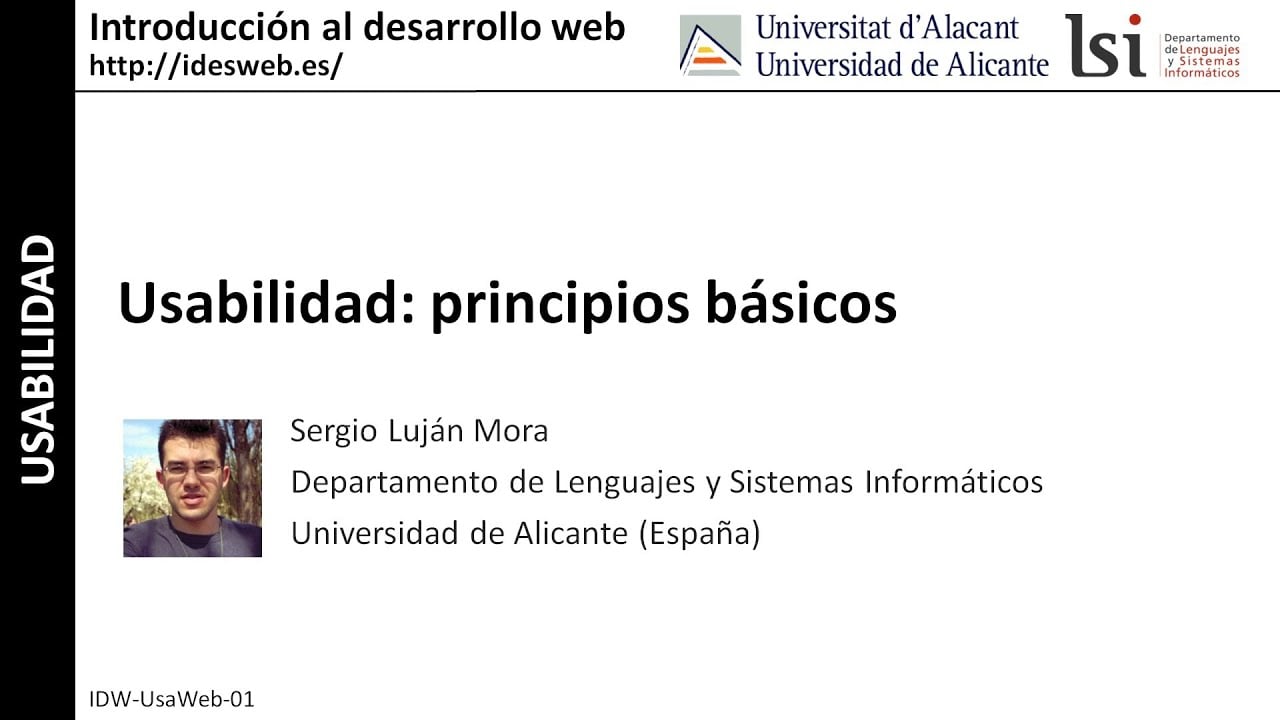 Usabilidad: principios básicos
