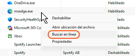 Como identificar programas inicio