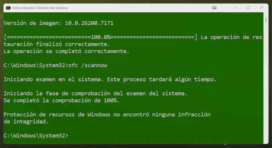 Corregir errores windows