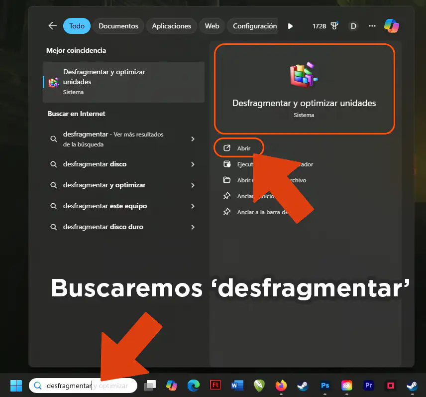 Desfragmentador windows