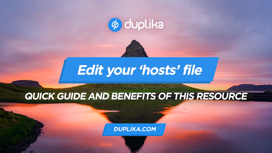 How to edit hosts file?