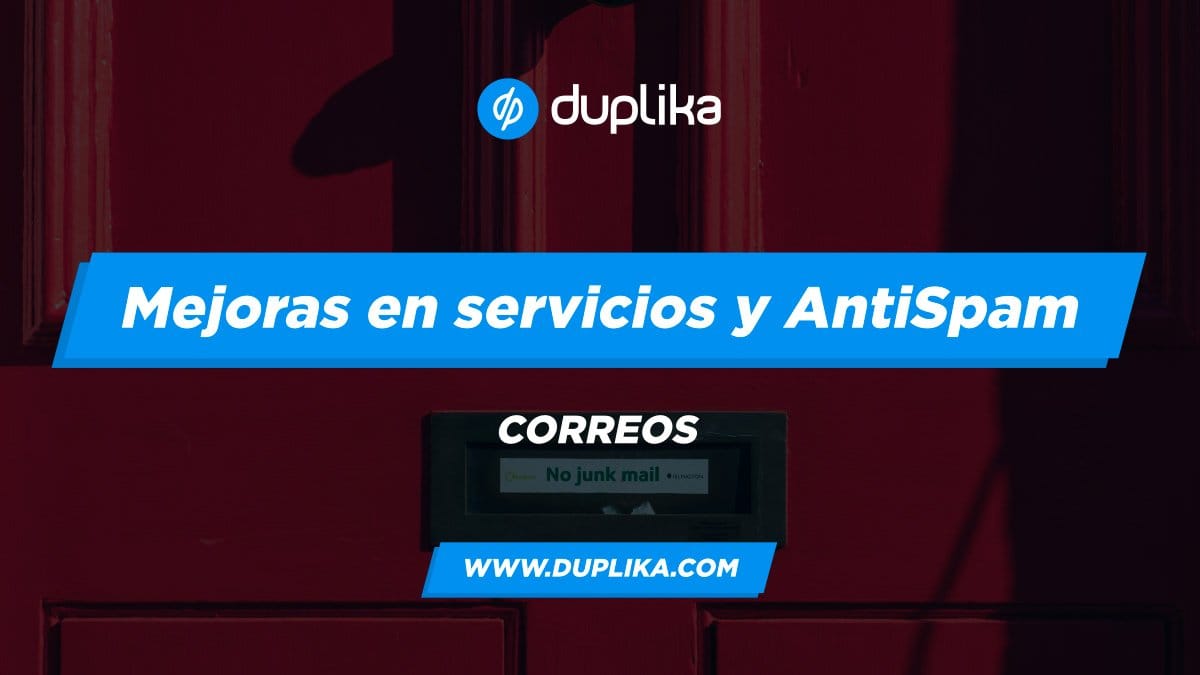 Blog mejoras antispam correo