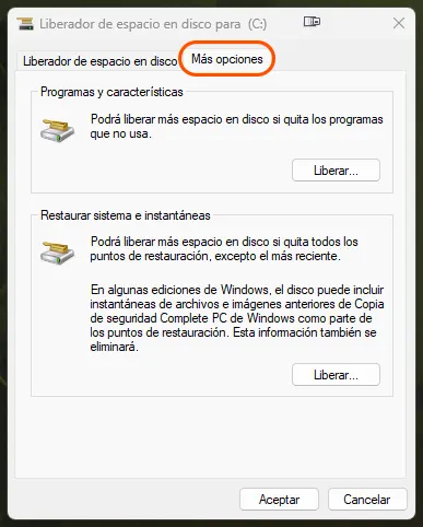 Limpieza profunda disco rigido