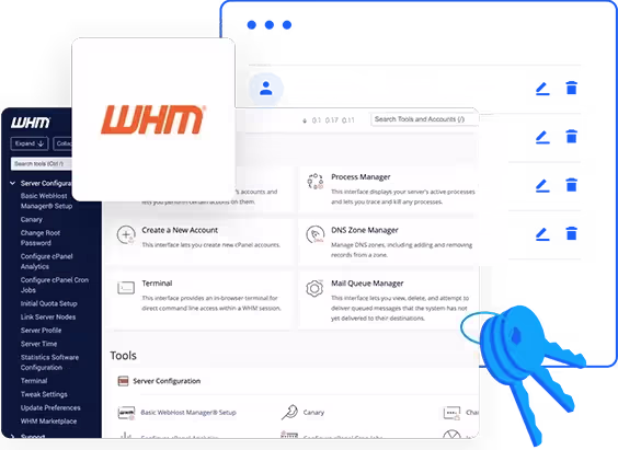 Panel de control WHM